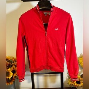 IZOD coral Track Jacket Women's M Full Zip